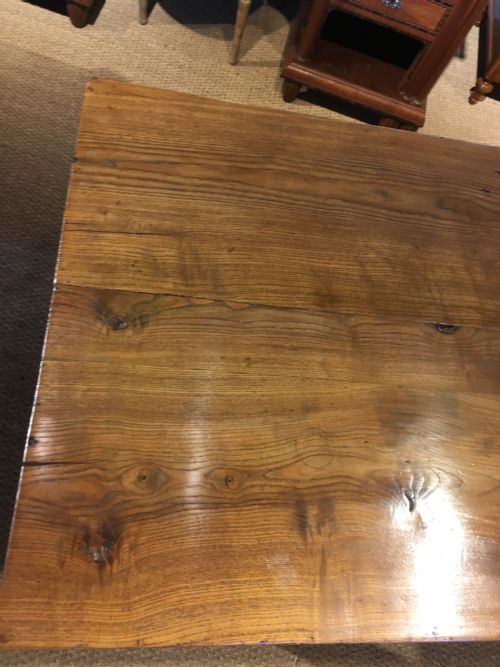 fig 1. Farmhouse table elm