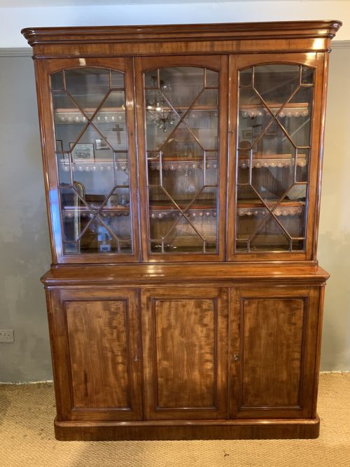 Victorian Mahogany Library Bookcase