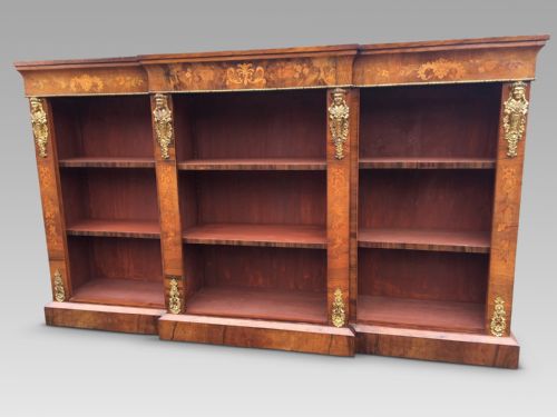 fig 1. Open Bookcase, Walnut C 1880