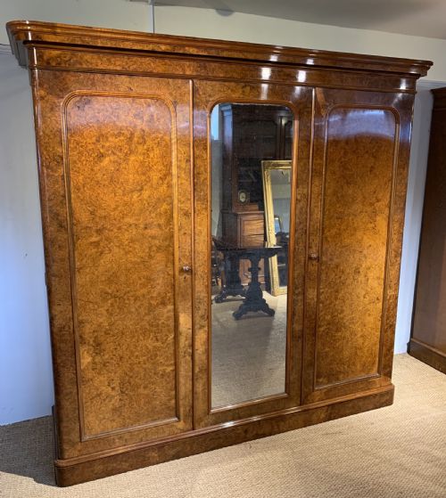 Large Victorian  Walnut Wardrobe