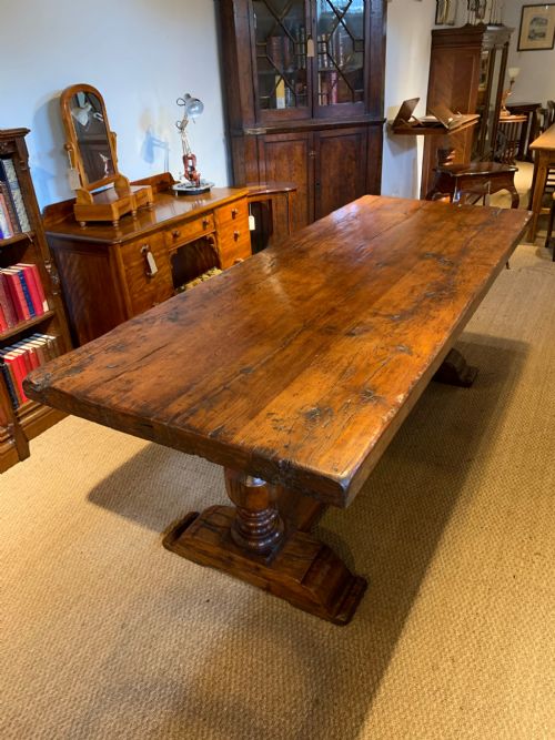 Oak Refectory Table 2.20 Meters