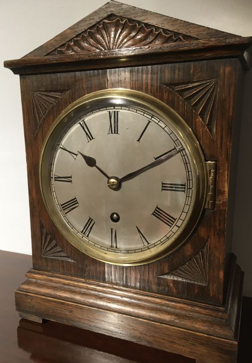 Oak Cased Mantel Clock
