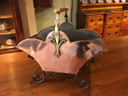 Arts and Crafts Coal or Log Scuttle