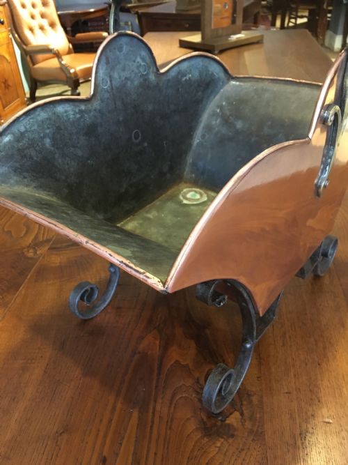 fig 2. ARTS AND CRAFTS COAL OR LOG SCUTTLE