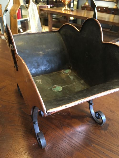 fig 3. ARTS AND CRAFTS COAL OR LOG SCUTTLE