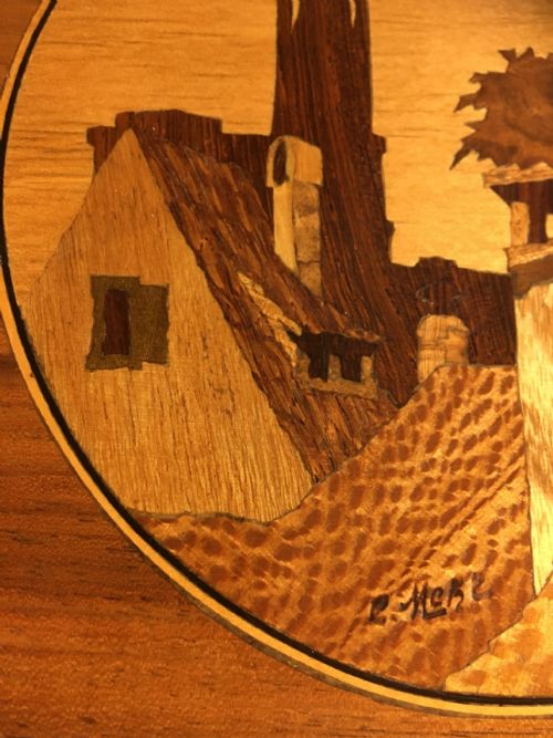 fig 1. MARQUETRY BOX IN THE MANNER OF SPINDLER 