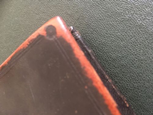 fig 5. LEATHER BOUND LEDGER WITH BRAMAH LOCK