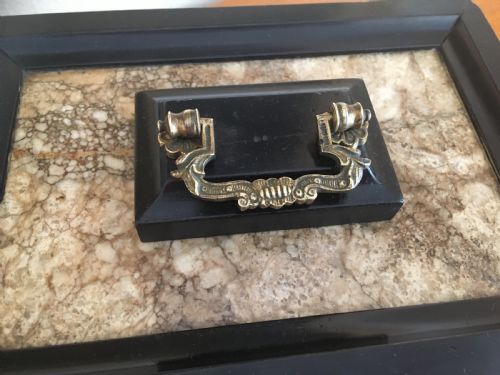 fig 1. EBONY AND MARBLE TABLE JEWELLERY BOX