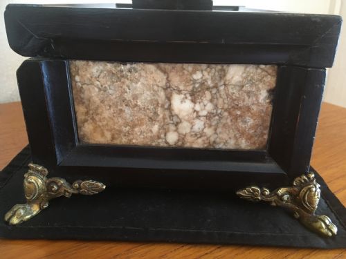 fig 5. EBONY AND MARBLE TABLE JEWELLERY BOX