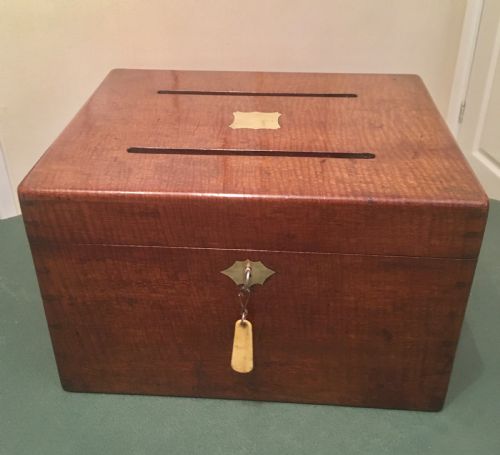 Country House Mahogany Correspondence Letters Box
