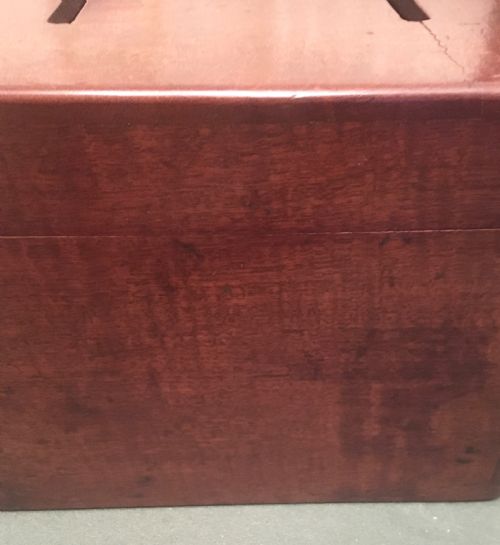fig 3. COUNTRY HOUSE MAHOGANY CORRESPONDENCE LETTERS BOX