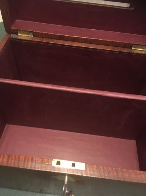 fig 4. COUNTRY HOUSE MAHOGANY CORRESPONDENCE LETTERS BOX