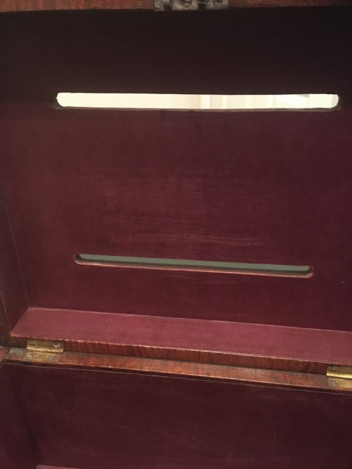 fig 5. COUNTRY HOUSE MAHOGANY CORRESPONDENCE LETTERS BOX