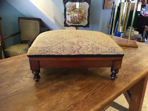 Victorian Mahogany Adjustable Foot Stool