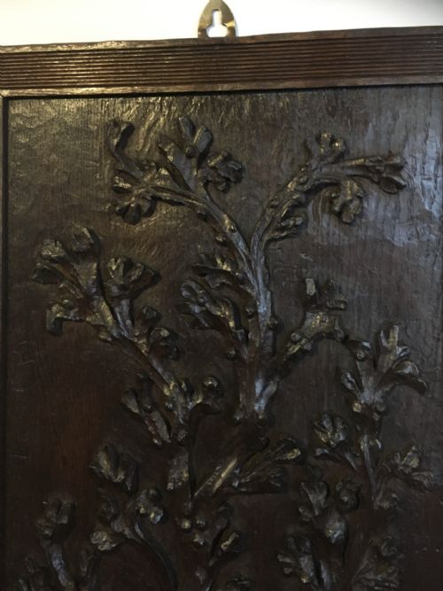 fig 2. CARVED OAK MARINE COASTAL PLAQUE.