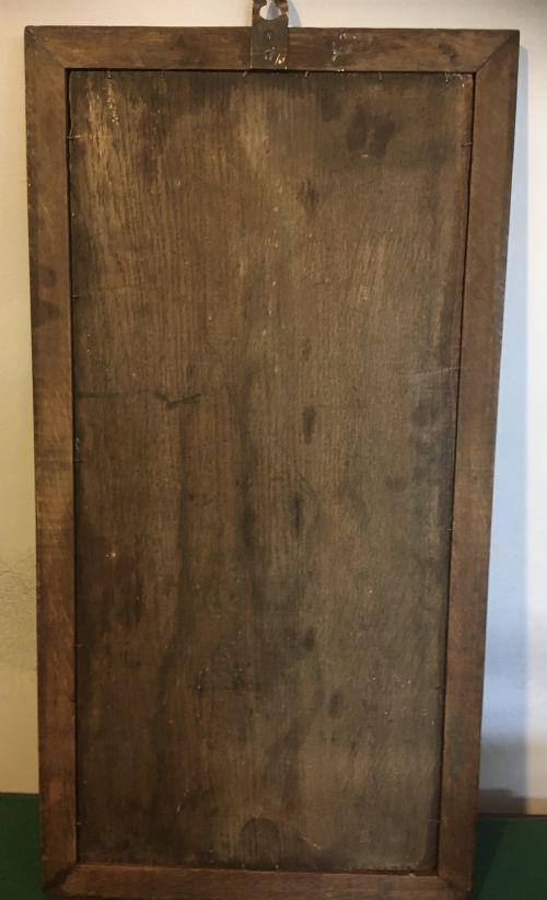 fig 3. CARVED OAK MARINE COASTAL PLAQUE.
