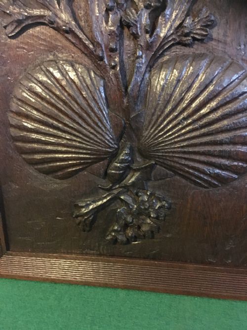 fig 4. CARVED OAK MARINE COASTAL PLAQUE.