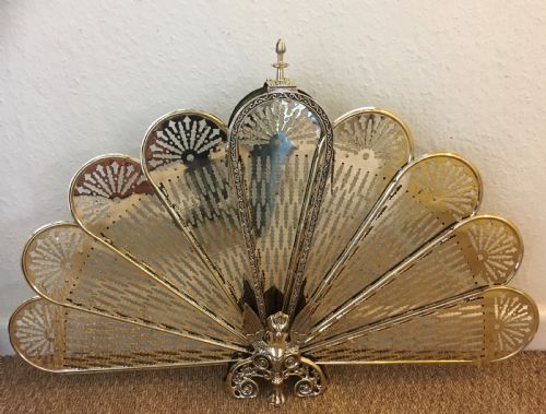 Brass Phoenix Fire Screen