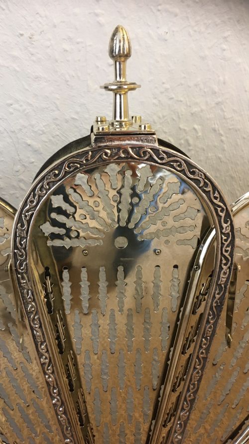 fig 3. BRASS PHOENIX FIRE SCREEN