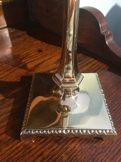 fig 3. PAIR OF BRASS CANDLESTICKS BY WILLIAM TONKS 