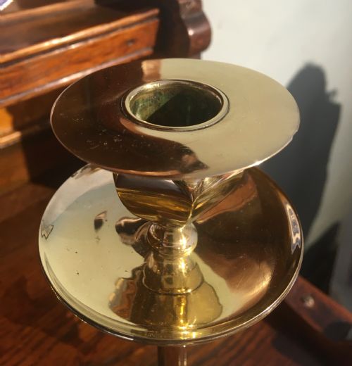 fig 4. PAIR OF BRASS CANDLESTICKS BY WILLIAM TONKS 