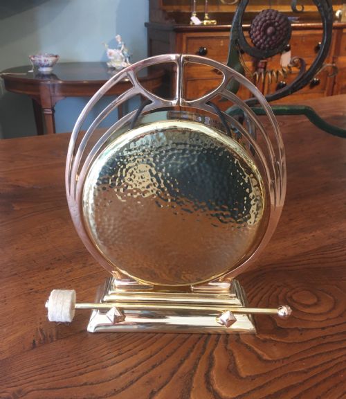 William Tonks Brass and Bronze Table Gong