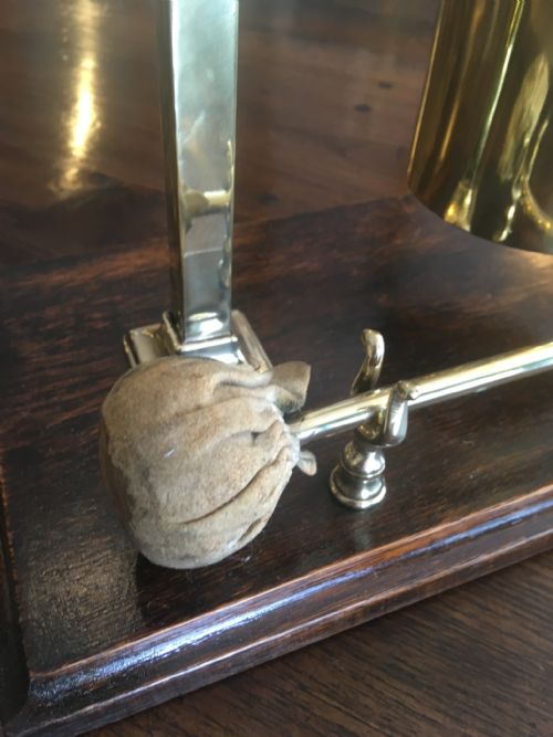 fig 1. WWI SHELL “GONG” ON STAND