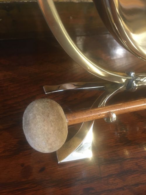 fig 1. EDWARDIAN BRASS TABLE GONG