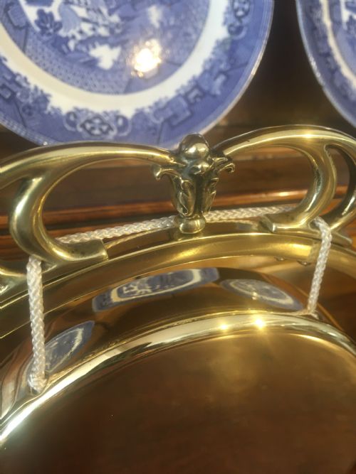 fig 3. EDWARDIAN BRASS TABLE GONG