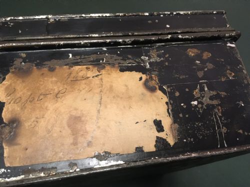 fig 6. DEED BOX “D.MELHADO” BRAMAH LOCK