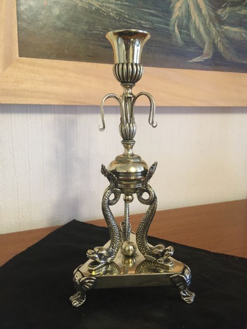 Regency Style Brass Candlestick