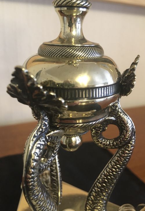 fig 2. REGENCY STYLE BRASS CANDLESTICK