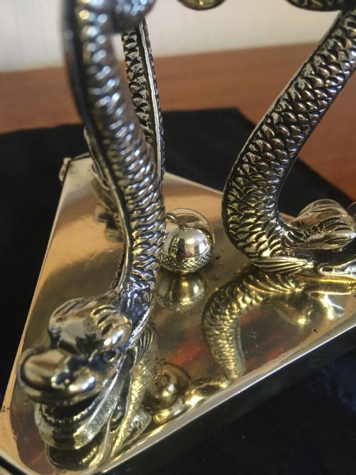 fig 3. REGENCY STYLE BRASS CANDLESTICK