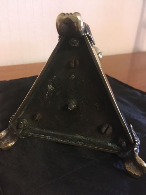 fig 4. REGENCY STYLE BRASS CANDLESTICK