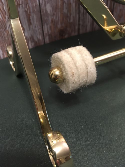 fig 1. ARTS AND CRAFTS BRASS GONG ON STAND