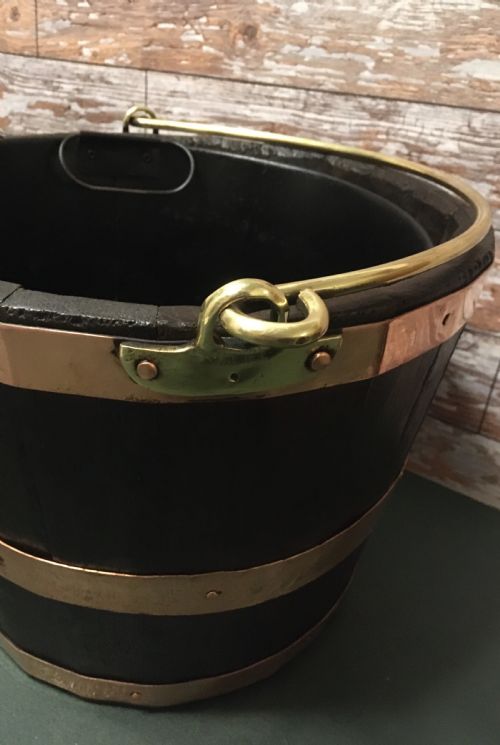 fig 2. OAK BUCKET WITH COPPER BANDS