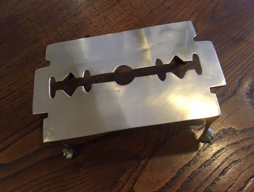 Brass “Razor Blade” Trivet