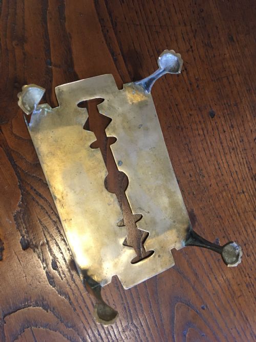 fig 2. BRASS “RAZOR BLADE” TRIVET