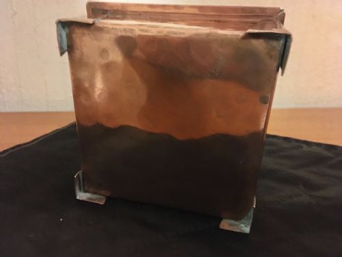 fig 2. ARTS AND CRAFTS COPPER CIGARETTE BOX