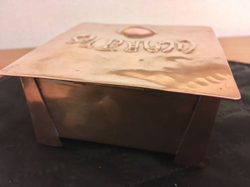 fig 5. ARTS AND CRAFTS COPPER CIGARETTE BOX
