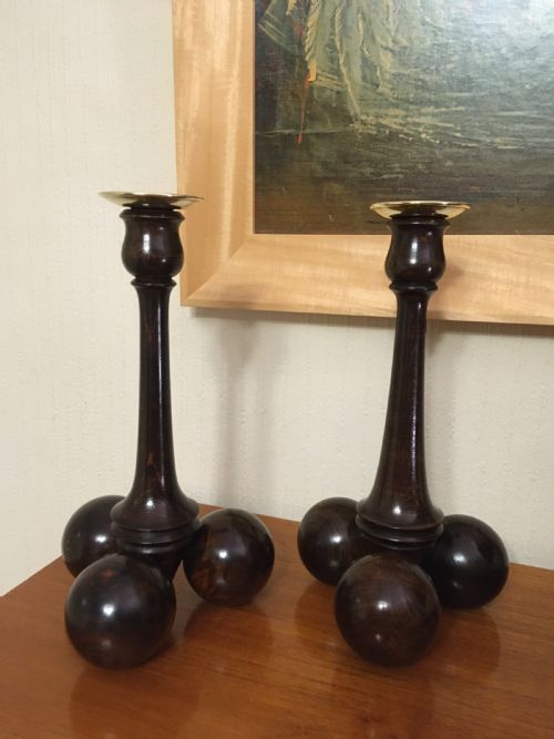 Pair Art Deco Candlesticks