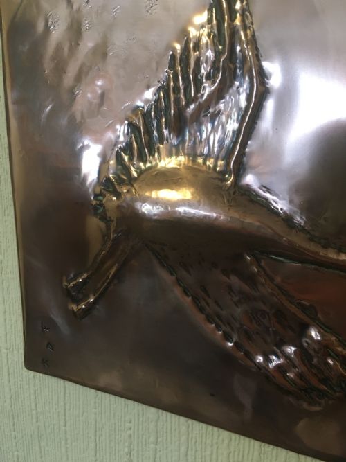 fig 2. FOLK ART COPPER PLAQUE 