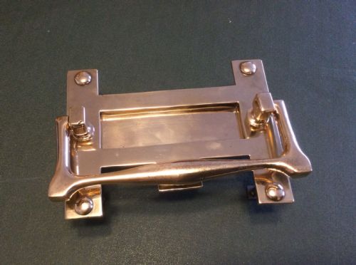 Bronze Arts and Crafts Letter Box and Knocker