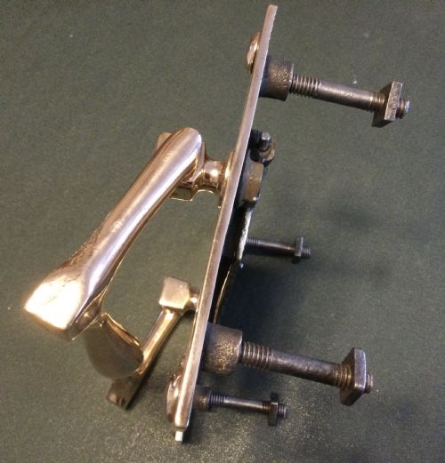 fig 2. BRONZE ARTS AND CRAFTS LETTER BOX AND KNOCKER