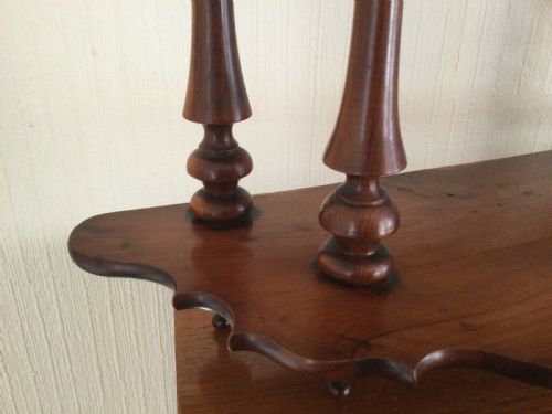 fig 3. YEW WOOD HANGING WALL SHELVES