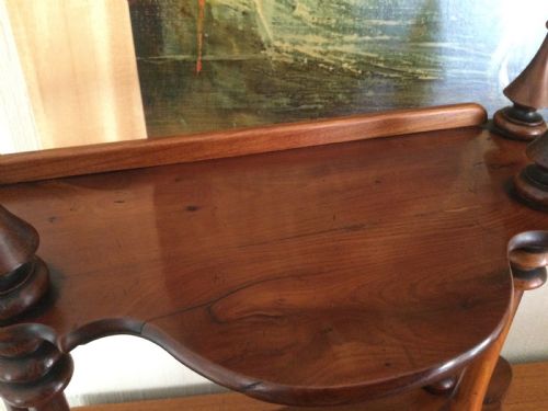 fig 5. YEW WOOD HANGING WALL SHELVES