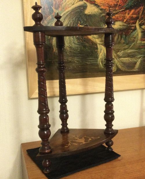 Victorian Wall Hanging Corner Shelves