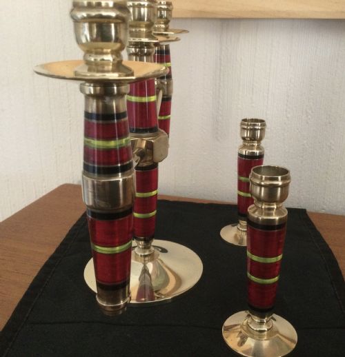 fig 3. ART DECO CANDELABRA SET.