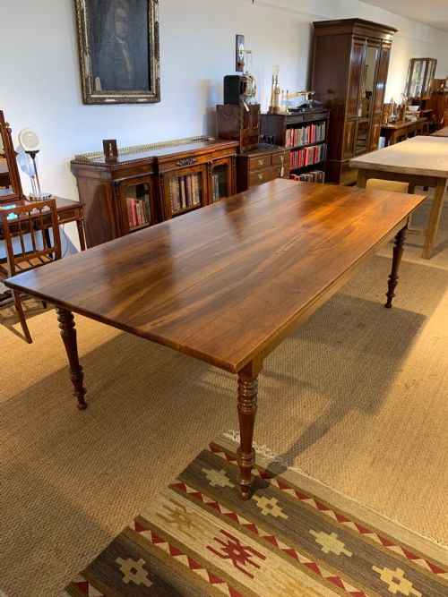 Walnut Farmhouse Table Wide Top