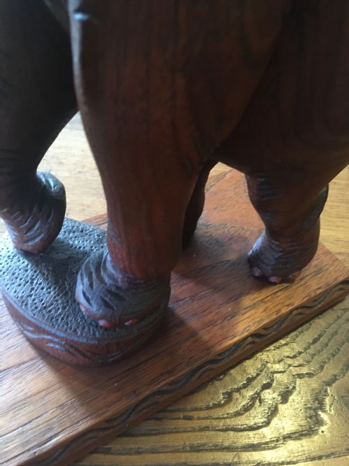 fig 2. TEAK ELEPHANT TABLE GONG